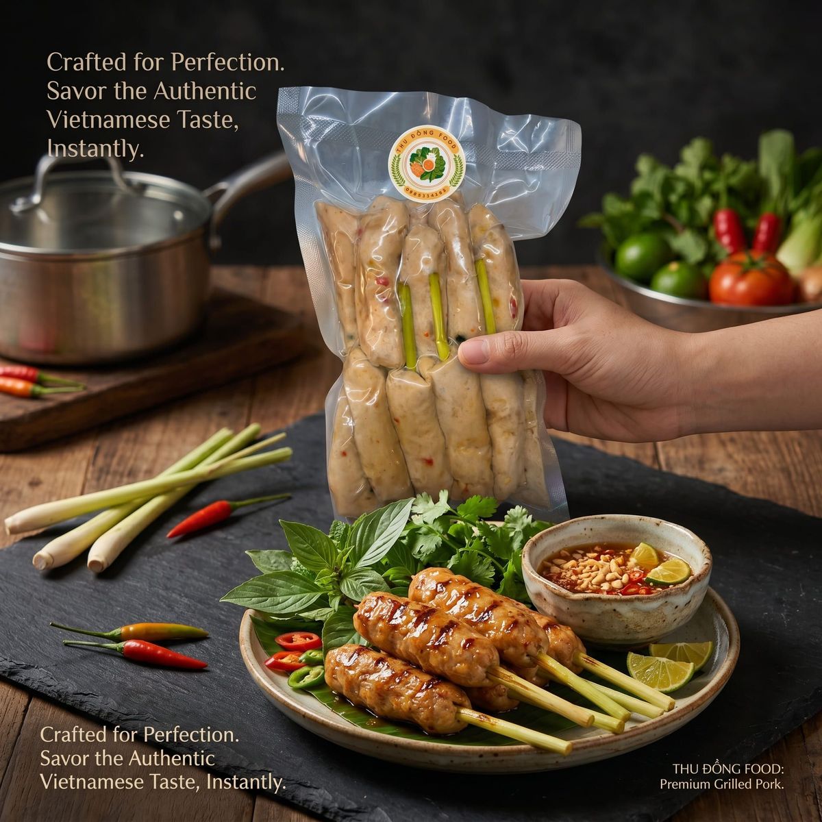 Chả Que Sả Truyền Thống Nhà Làm 1kg (Chỉ giao TP.HCM) Chả Que Sả Truyền Thống Nhà Làm 1kg (Chỉ giao TP.HCM)