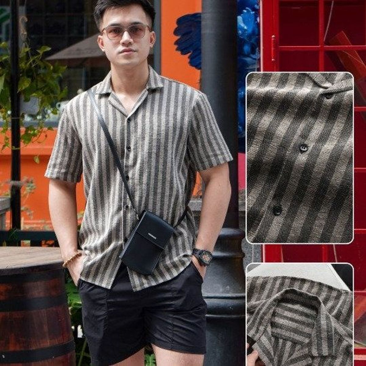 ÁO SƠ MI NAM HỌA TIẾT KELLY TUTO5 MENSWEAR SMD04 - SƠ MI NGẮN TAY CỔ VEST VẢI ĐŨI THÔ HÀN THOÁNG MÁT, FORM THOẢI MÁI ÁO SƠ MI NAM HỌA TIẾT KELLY TUTO5 MENSWEAR SMD04 - SƠ MI NGẮN TAY CỔ VEST VẢI ĐŨI THÔ HÀN THOÁNG MÁT, FORM THOẢI MÁI