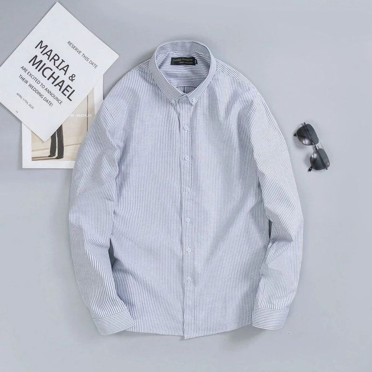 ÁO SƠ MI NAM OXFORD KẺ TUTO5 MENSWEAR SMK02 - SƠ MI DÀI TAY BUTTON DOWN GẤP HỘP CAO CẤP PHONG CÁCH HÀN QUỐC, THANH LỊCH ÁO SƠ MI NAM OXFORD KẺ TUTO5 MENSWEAR SMK02 - SƠ MI DÀI TAY BUTTON DOWN GẤP HỘP CAO CẤP PHONG CÁCH HÀN QUỐC, THANH LỊCH