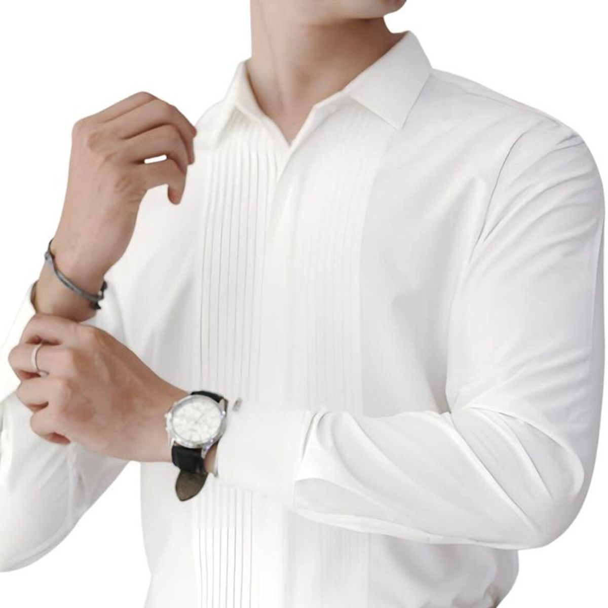 ÁO SƠ MI NAM XẾP LY TUTO5 MENSWEAR SMT02 - SƠ MI CHÚ RỂ, SƠ MI CƯỚI DÀI TAY COTTON CHỐNG NHĂN, GẤP HỘP, CAO CẤP ÁO SƠ MI NAM XẾP LY TUTO5 MENSWEAR SMT02 - SƠ MI CHÚ RỂ, SƠ MI CƯỚI DÀI TAY COTTON CHỐNG NHĂN, GẤP HỘP, CAO CẤP