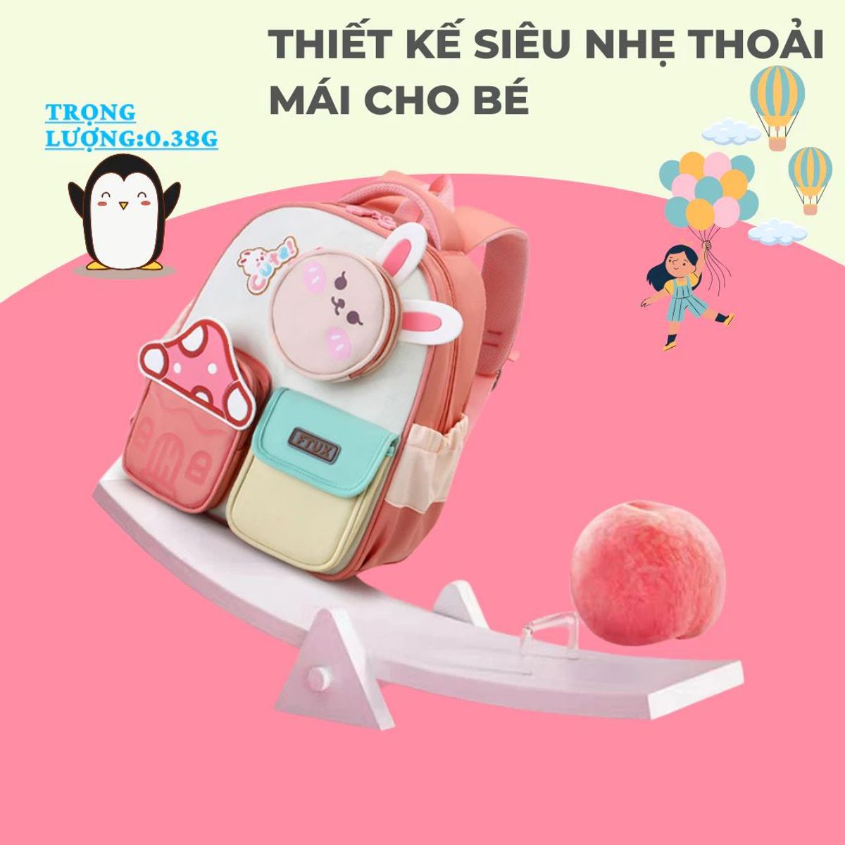 BALO MẦM NON NẤM CUTE A639 – BÉ ĐEO XINH YÊU CỰC KỲ - WINNIE HOUSE BALO MẦM NON NẤM CUTE A639 – BÉ ĐEO XINH YÊU CỰC KỲ - WINNIE HOUSE