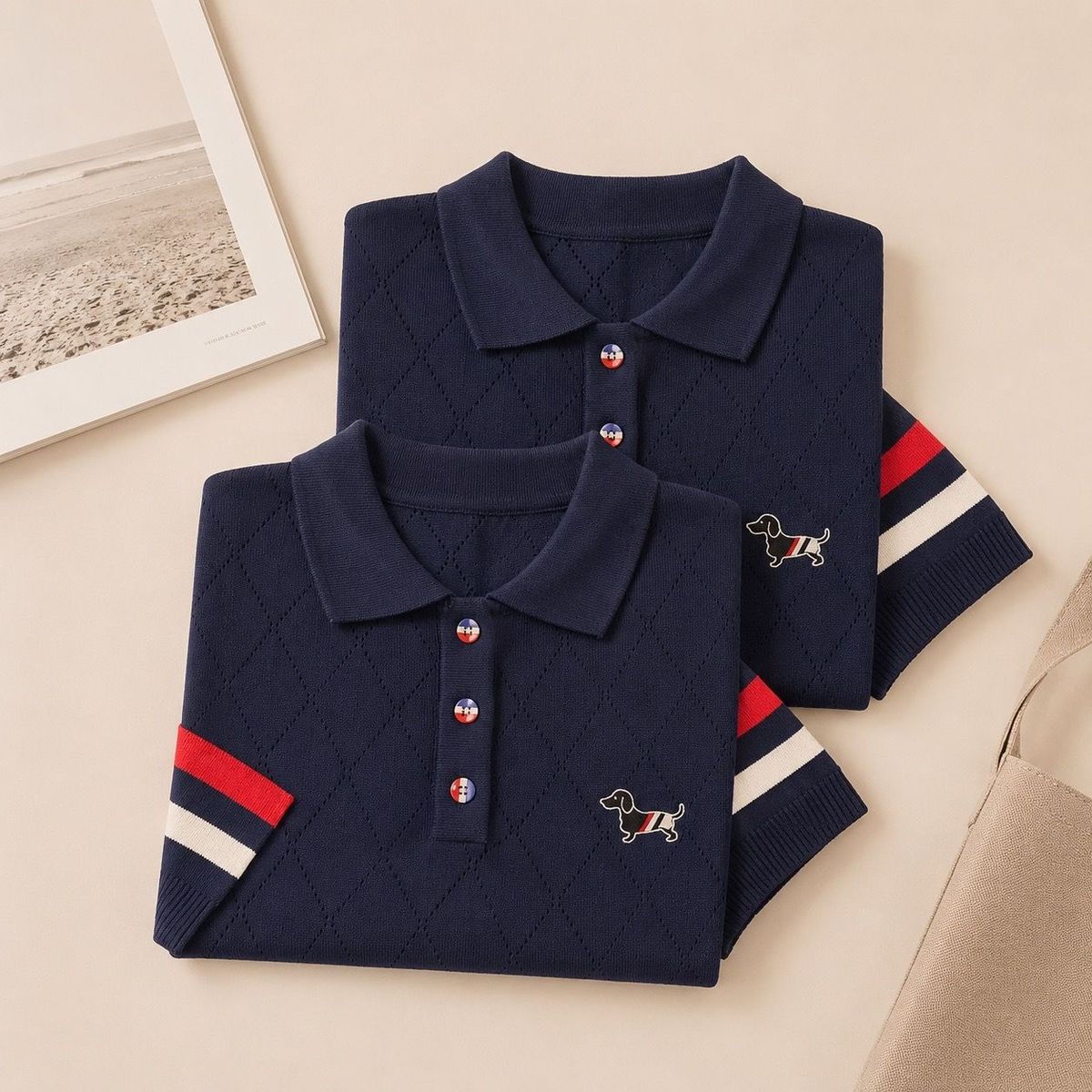 ÁO LEN DỆT KIM POLO NAVY CAO CẤP - LOCAL BRAND ÁO LEN DỆT KIM POLO NAVY CAO CẤP - LOCAL BRAND