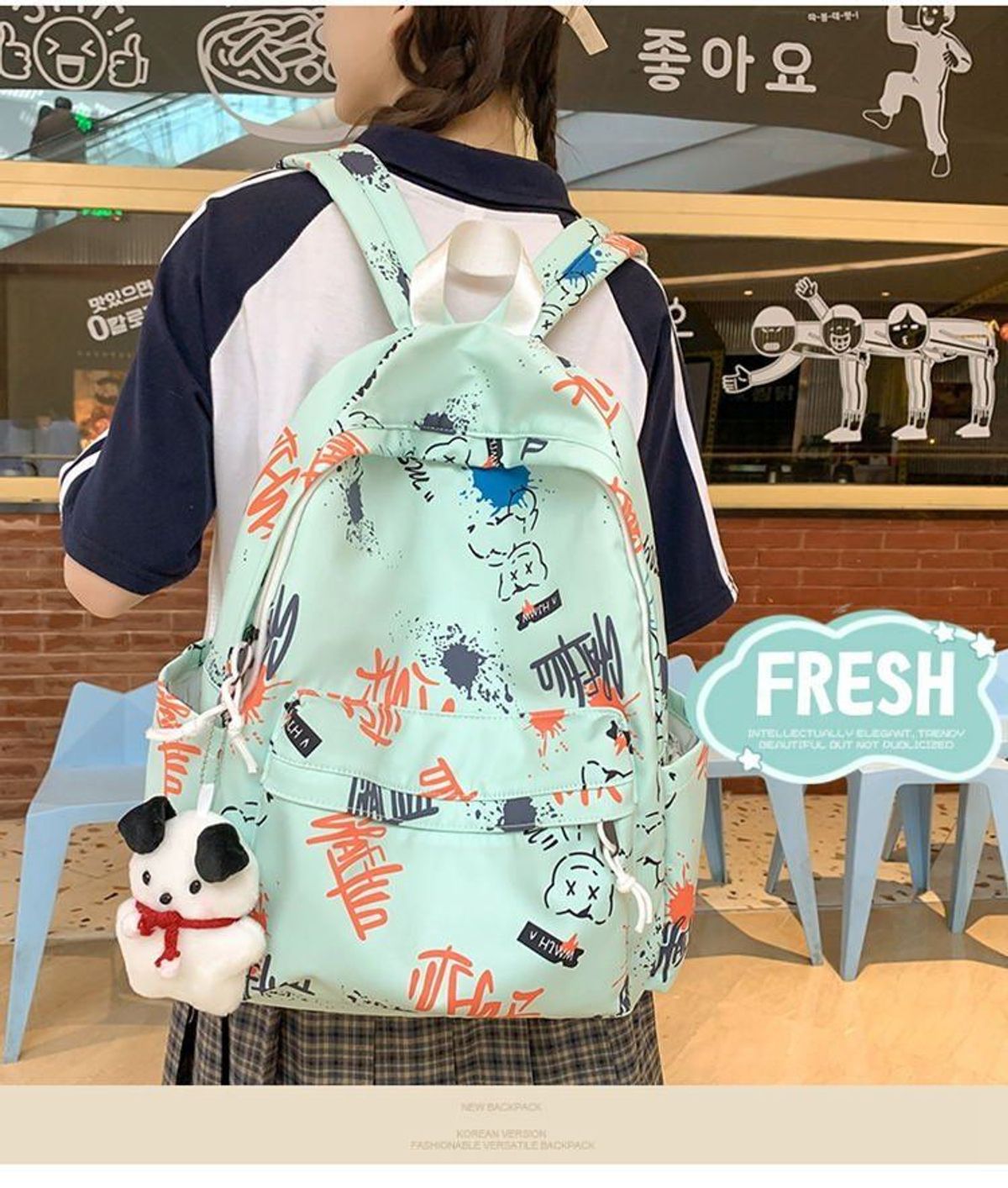 BHS-CH152. Balo Nam Nữ Cá tính, dễ thương, đi học, đi chơi, có sức chứa lớn, đựng được laptop 15.6 Inch Bag BHS-CH152. Balo Nam Nữ Cá tính, dễ thương, đi học, đi chơi, có sức chứa lớn, đựng được laptop 15.6 Inch Bag
