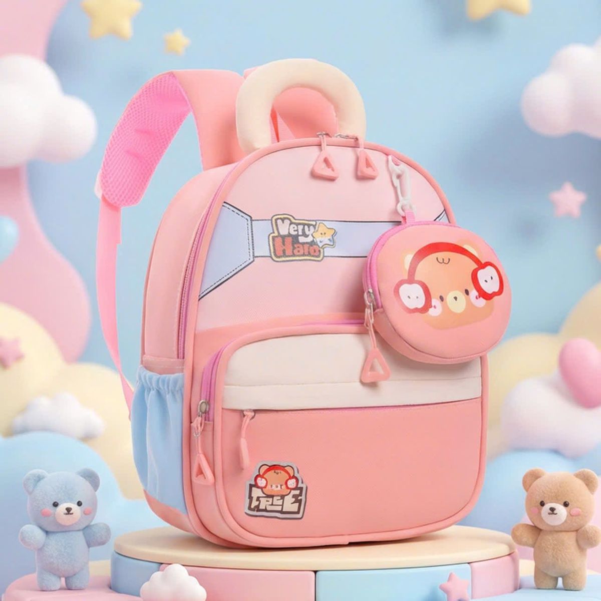 🐻 BALO TRẺ EM A0971 – Màu pastel xinh xắn chuẩn phong cách Hàn 🐻 BALO TRẺ EM A0971 – Màu pastel xinh xắn chuẩn phong cách Hàn