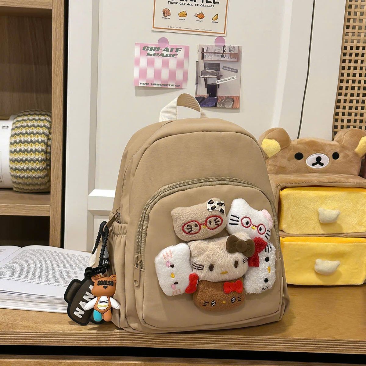 🎒 BALO MINI MẦM NON A9087 – GẤU MÈO SIÊU CUTE CHO BÉ YÊU 🐼 🎒 BALO MINI MẦM NON A9087 – GẤU MÈO SIÊU CUTE CHO BÉ YÊU 🐼