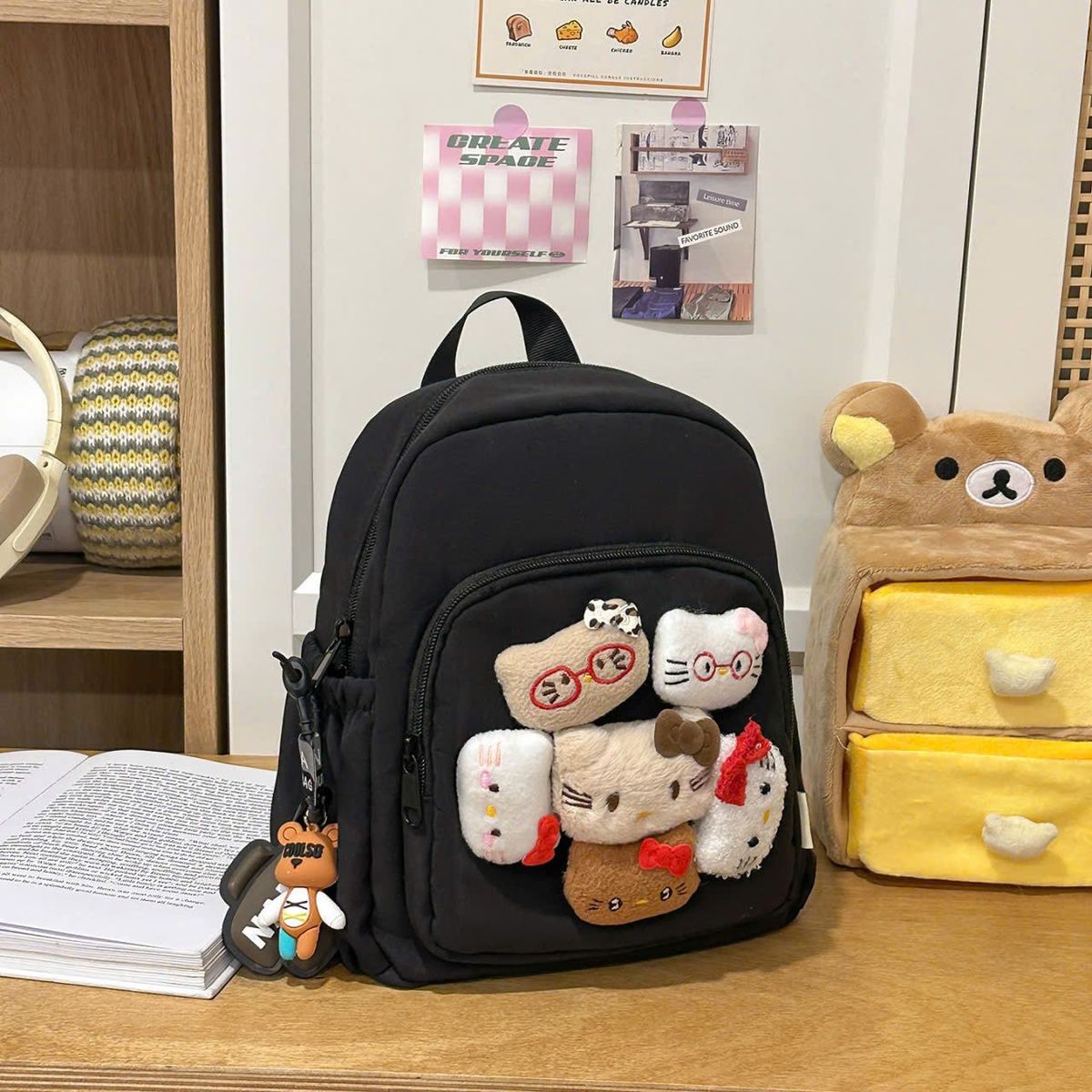 🎒 BALO MINI MẦM NON A9087 – GẤU MÈO SIÊU CUTE CHO BÉ YÊU 🐼 🎒 BALO MINI MẦM NON A9087 – GẤU MÈO SIÊU CUTE CHO BÉ YÊU 🐼