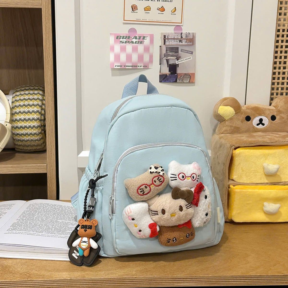 🎒 BALO MINI MẦM NON A9087 – GẤU MÈO SIÊU CUTE CHO BÉ YÊU 🐼 🎒 BALO MINI MẦM NON A9087 – GẤU MÈO SIÊU CUTE CHO BÉ YÊU 🐼