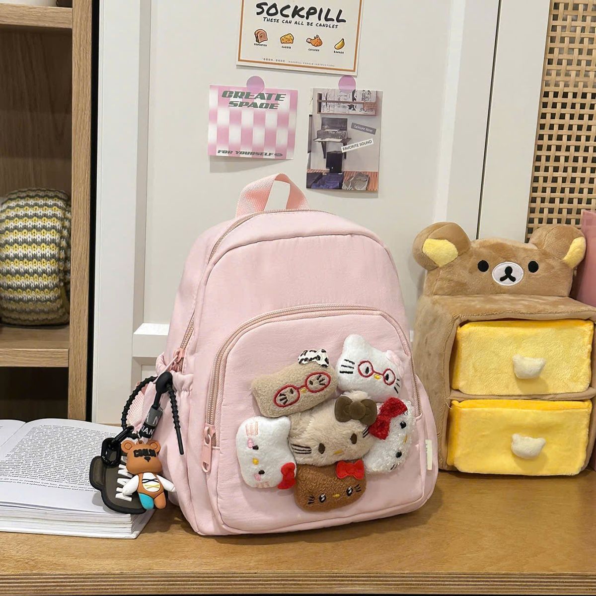 🎒 BALO MINI MẦM NON A9087 – GẤU MÈO SIÊU CUTE CHO BÉ YÊU 🐼 🎒 BALO MINI MẦM NON A9087 – GẤU MÈO SIÊU CUTE CHO BÉ YÊU 🐼