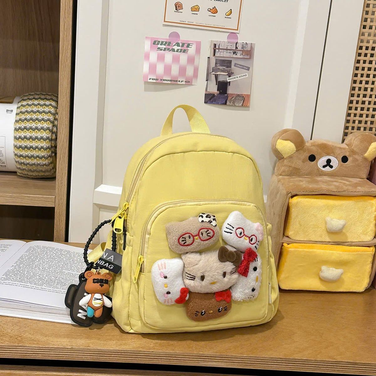 🎒 BALO MINI MẦM NON A9087 – GẤU MÈO SIÊU CUTE CHO BÉ YÊU 🐼 🎒 BALO MINI MẦM NON A9087 – GẤU MÈO SIÊU CUTE CHO BÉ YÊU 🐼