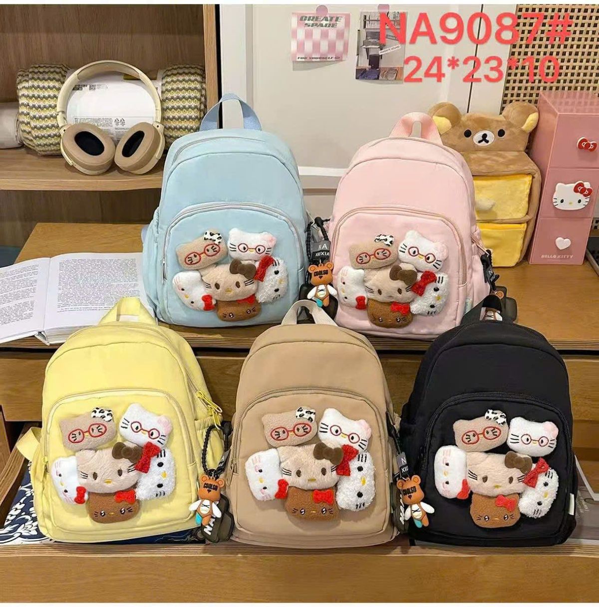 🎒 BALO MINI MẦM NON A9087 – GẤU MÈO SIÊU CUTE CHO BÉ YÊU 🐼 🎒 BALO MINI MẦM NON A9087 – GẤU MÈO SIÊU CUTE CHO BÉ YÊU 🐼