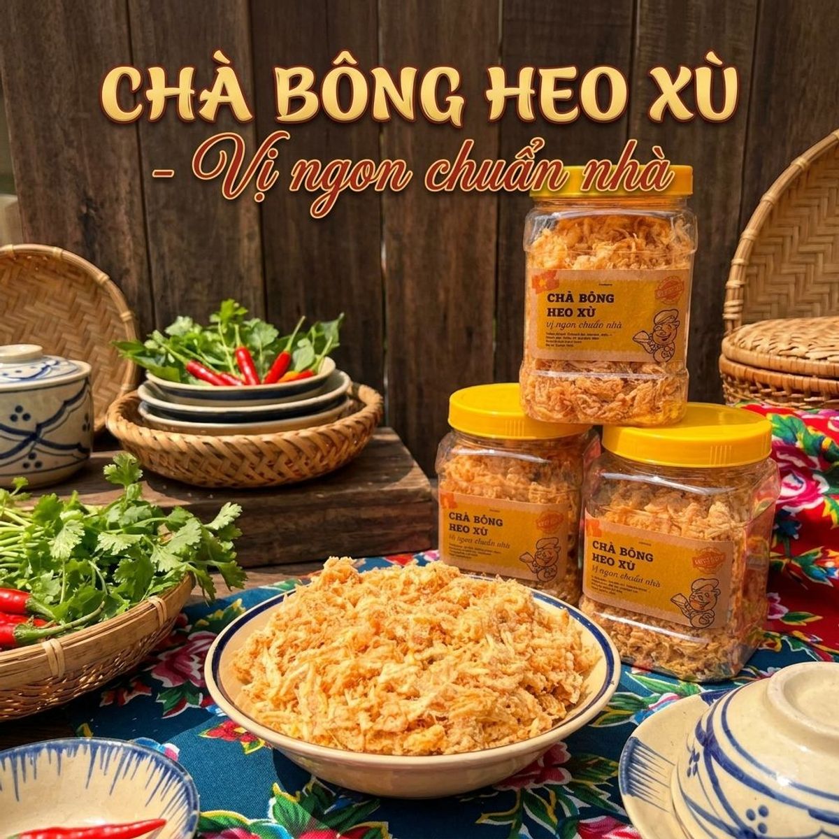 Chà Bông Heo Xù Mềm Tơi, Thơm Ngon Chuẩn Vị 500g Chà Bông Heo Xù Mềm Tơi, Thơm Ngon Chuẩn Vị 500g
