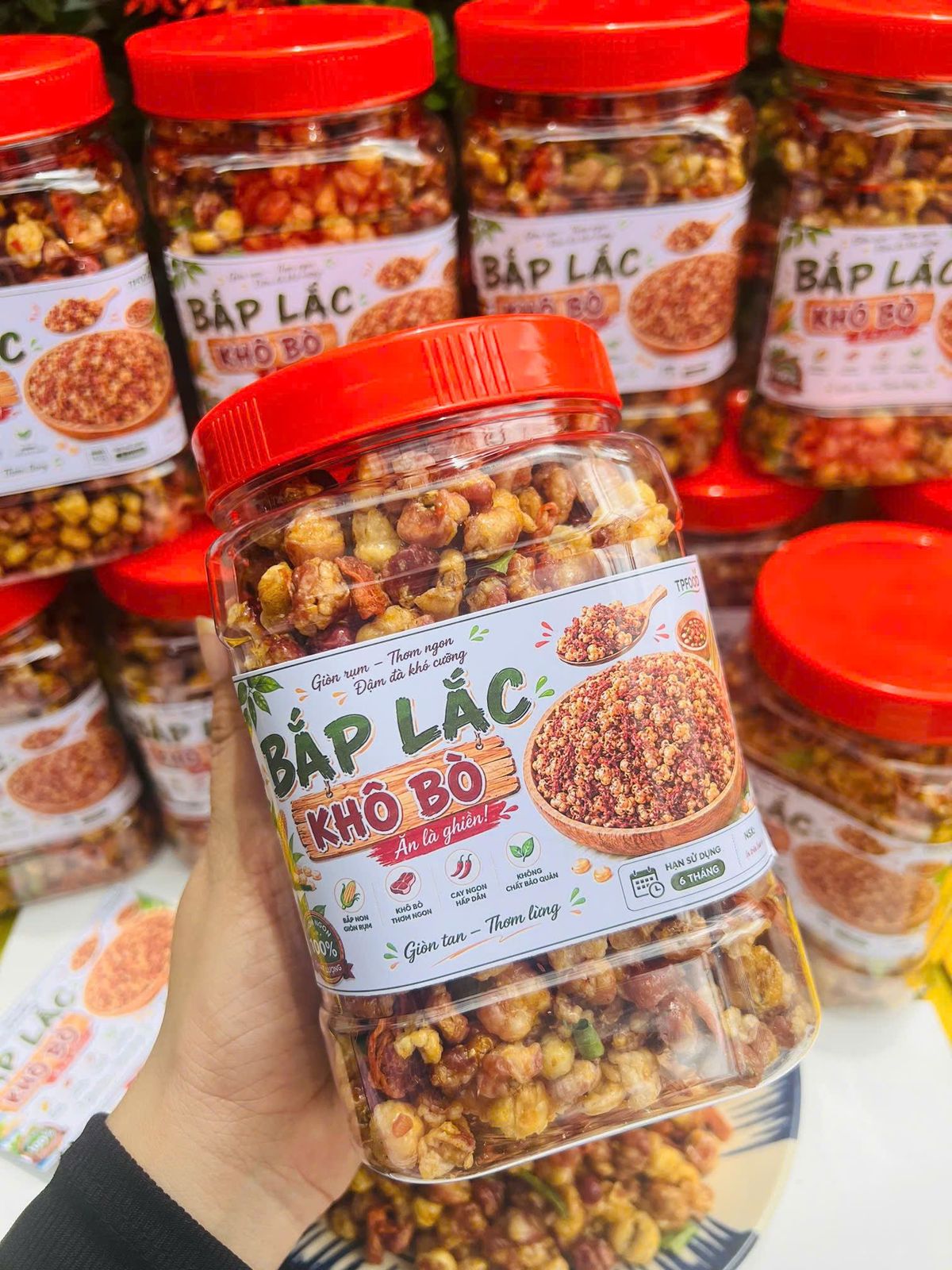 BẮP LẮC KHÔ BÒ – GIÒN RỤM ĐẬM VỊ, ĂN LÀ GHIỀN 500g BẮP LẮC KHÔ BÒ – GIÒN RỤM ĐẬM VỊ, ĂN LÀ GHIỀN 500g