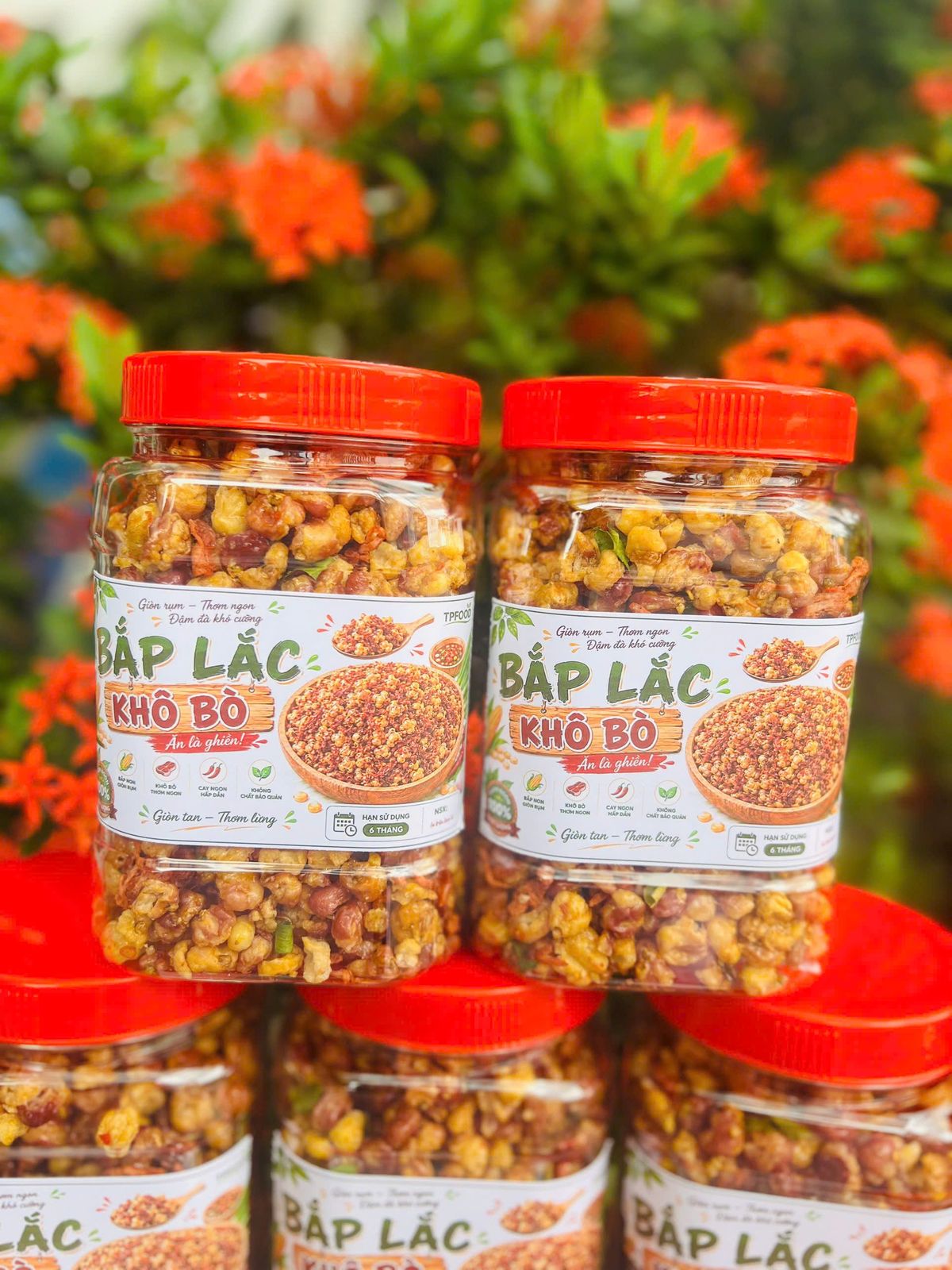 BẮP LẮC KHÔ BÒ – GIÒN RỤM ĐẬM VỊ, ĂN LÀ GHIỀN 500g BẮP LẮC KHÔ BÒ – GIÒN RỤM ĐẬM VỊ, ĂN LÀ GHIỀN 500g