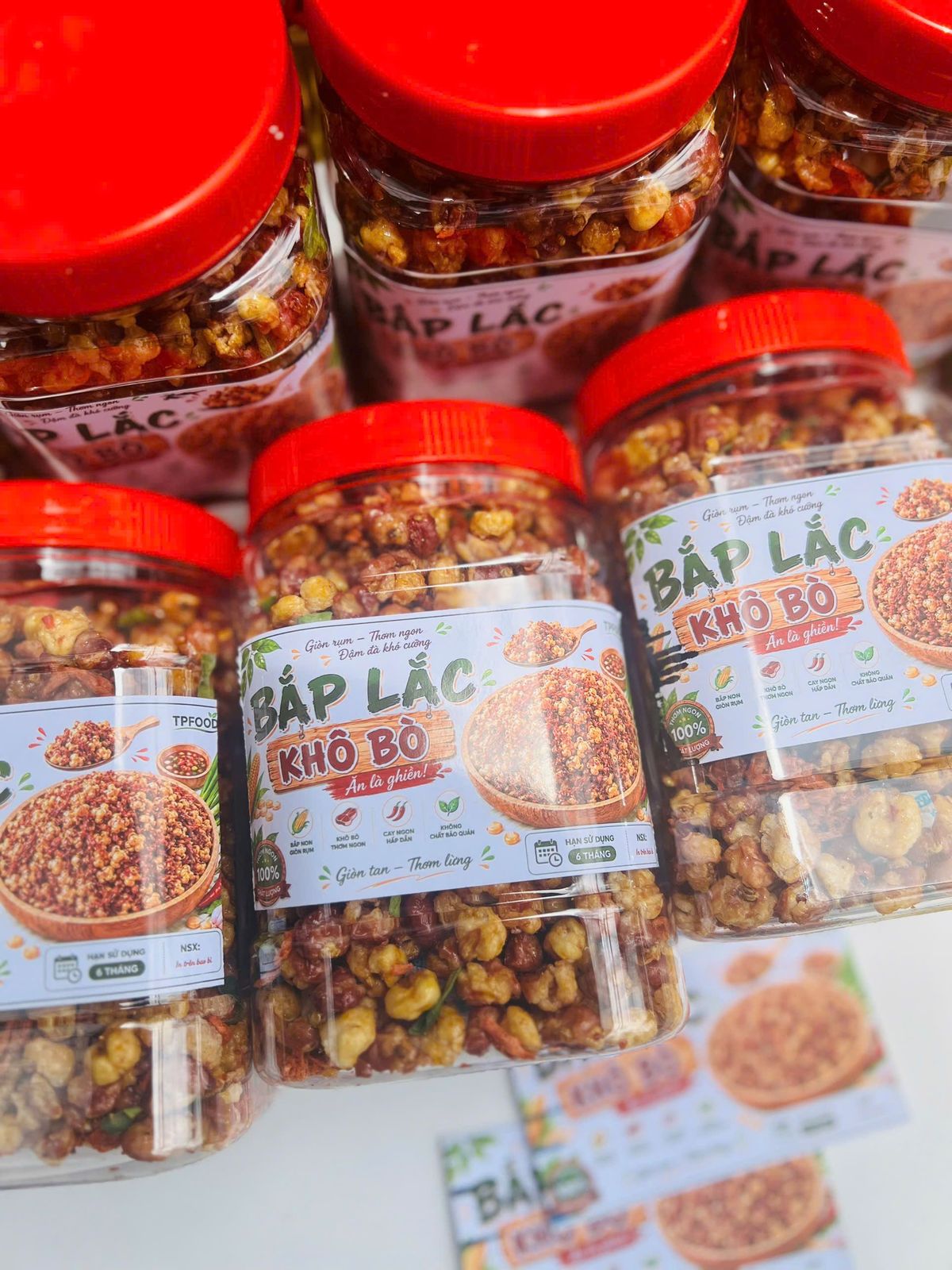 BẮP LẮC KHÔ BÒ – GIÒN RỤM ĐẬM VỊ, ĂN LÀ GHIỀN 500g BẮP LẮC KHÔ BÒ – GIÒN RỤM ĐẬM VỊ, ĂN LÀ GHIỀN 500g