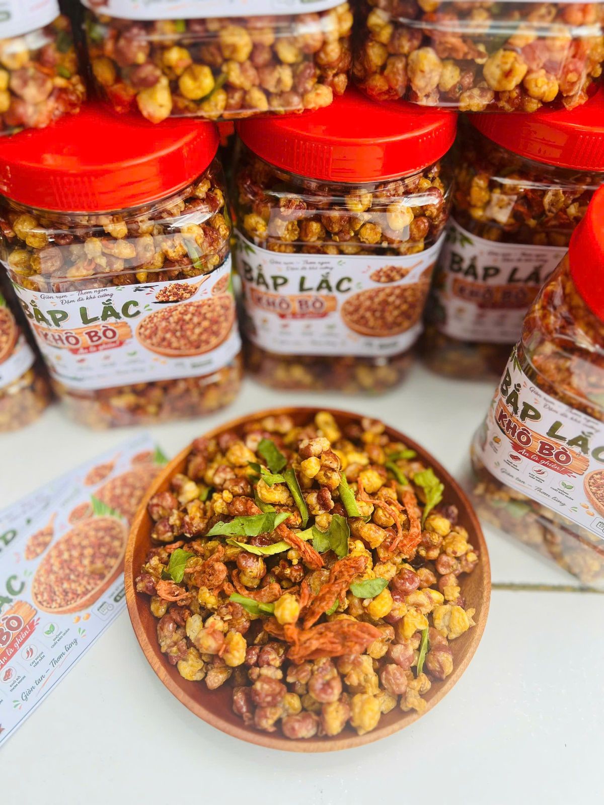 BẮP LẮC KHÔ BÒ – GIÒN RỤM ĐẬM VỊ, ĂN LÀ GHIỀN 500g BẮP LẮC KHÔ BÒ – GIÒN RỤM ĐẬM VỊ, ĂN LÀ GHIỀN 500g