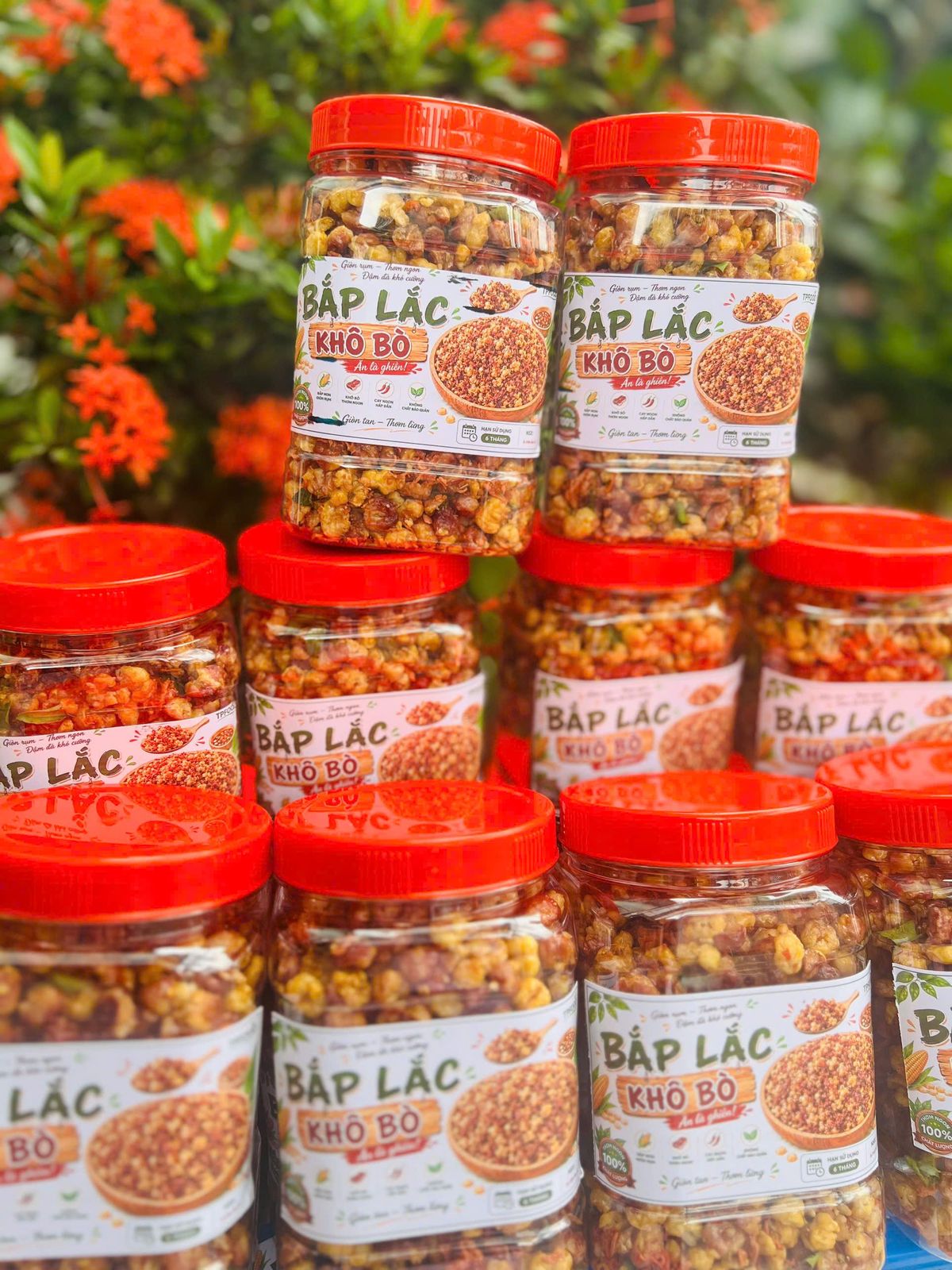 BẮP LẮC KHÔ BÒ – GIÒN RỤM ĐẬM VỊ, ĂN LÀ GHIỀN 500g BẮP LẮC KHÔ BÒ – GIÒN RỤM ĐẬM VỊ, ĂN LÀ GHIỀN 500g