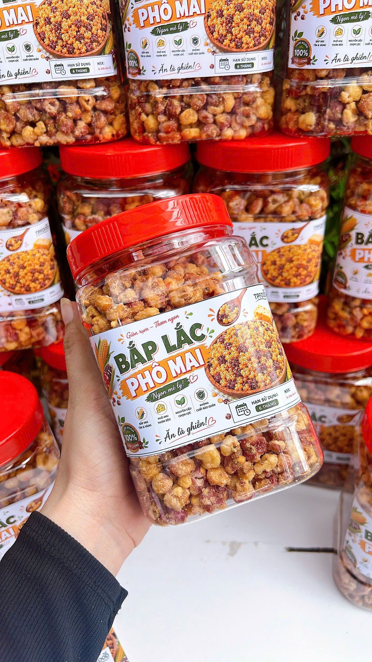 🌽 BẮP LẮC PHÔ MAI – GIÒN RỤM THƠM BÉO, ĂN LÀ KHÓ DỪNG 500g 🌽 BẮP LẮC PHÔ MAI – GIÒN RỤM THƠM BÉO, ĂN LÀ KHÓ DỪNG 500g