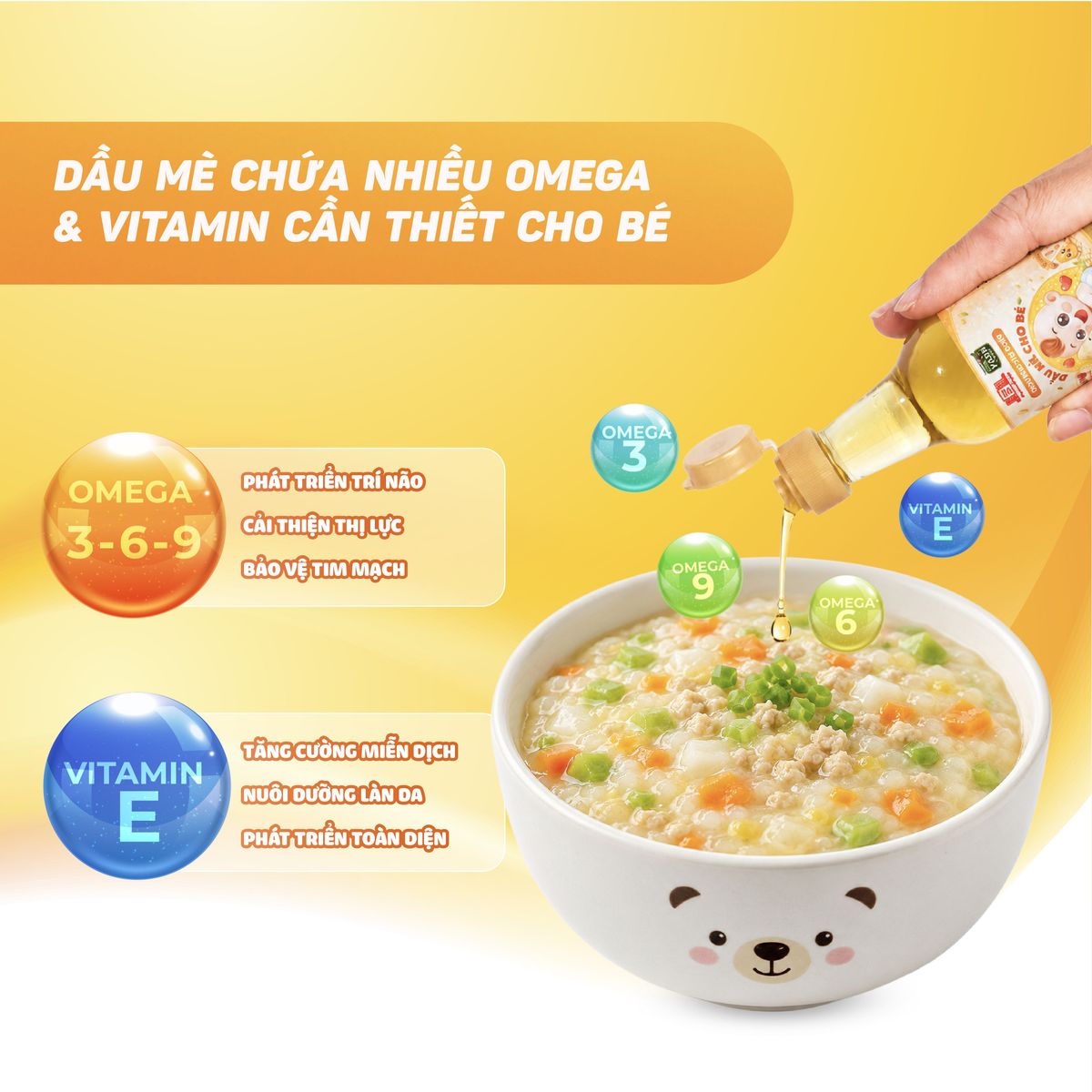 Dầu mè dinh dưỡng cho bé ăn dặm Làng Chài Xưa ép nguội tự nhiên chai 60ml Dầu mè dinh dưỡng cho bé ăn dặm Làng Chài Xưa ép nguội tự nhiên chai 60ml