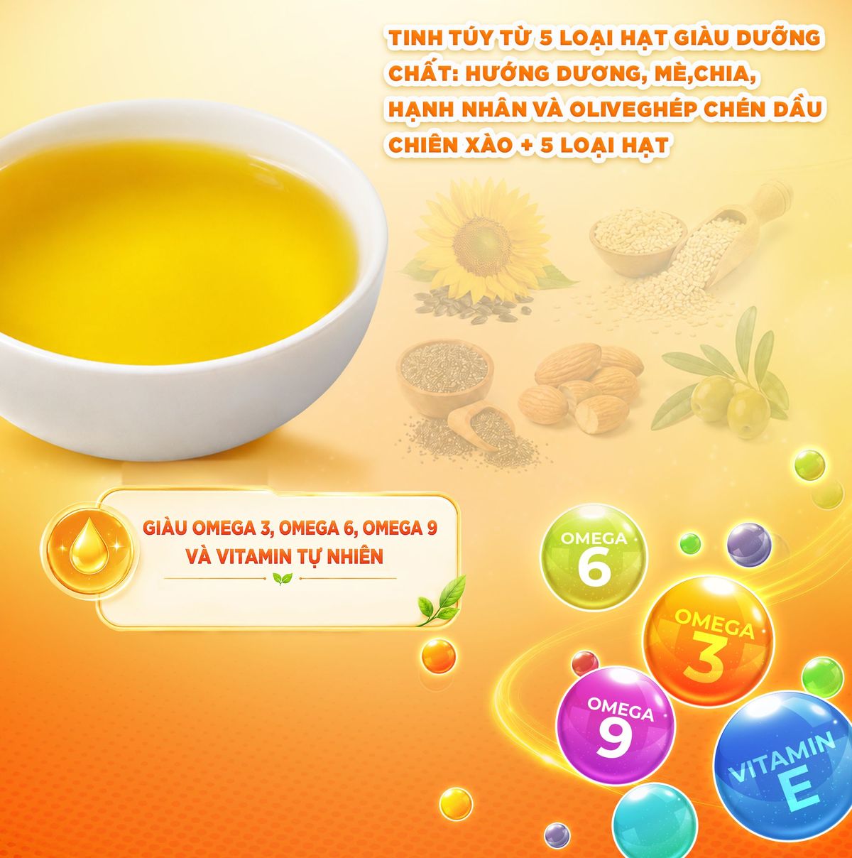 Dầu Chiên Xào Nguyên Chất Cho Bé Ăn Dặm Làng Chài Xưa Chai Thuỷ Tinh 250ml Dinh dưỡng từ 5 loại hạt Dầu Chiên Xào Nguyên Chất Cho Bé Ăn Dặm Làng Chài Xưa Chai Thuỷ Tinh 250ml Dinh dưỡng từ 5 loại hạt