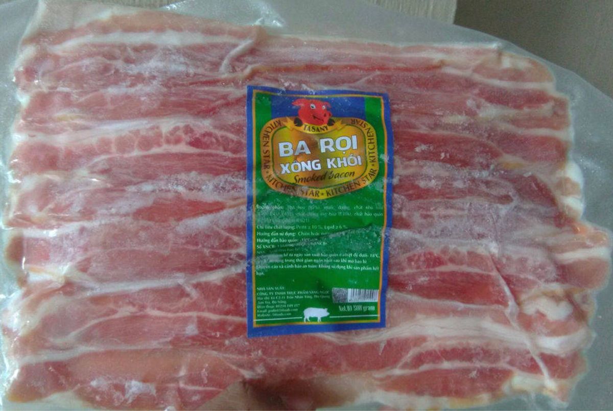 Ba rọi xông khói 500g giá sỉ, giá bán buôn - Thị Trường Sỉ