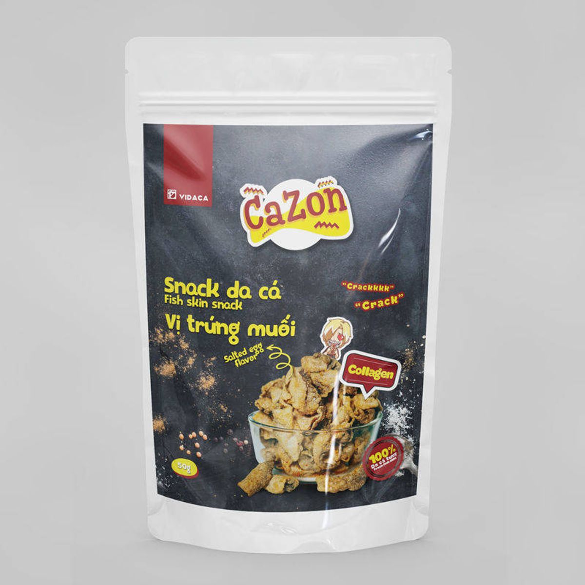 Snack Da Cá Vị Trứng Muối - Cazon giá sỉ, giá bán buôn - Thị Trường Sỉ