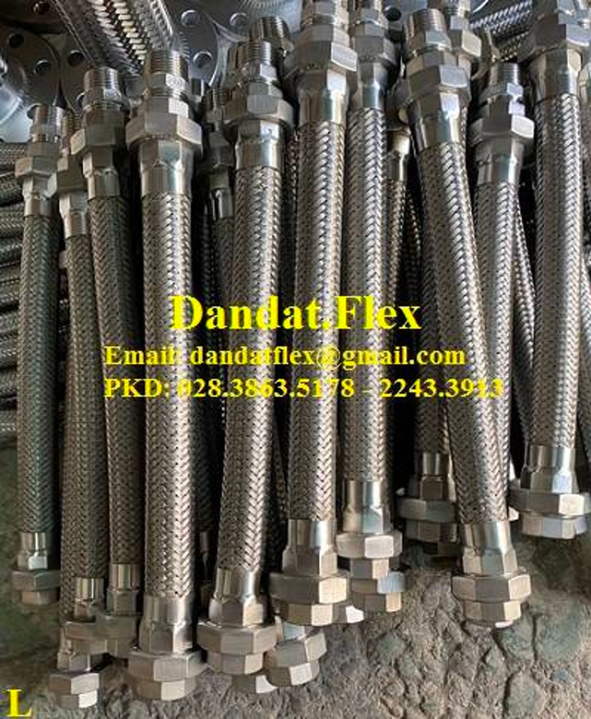 Chống rung inox 2 đầu rắc co Khớp nối mềm inox lắp ren chịu nhiệt cao ...