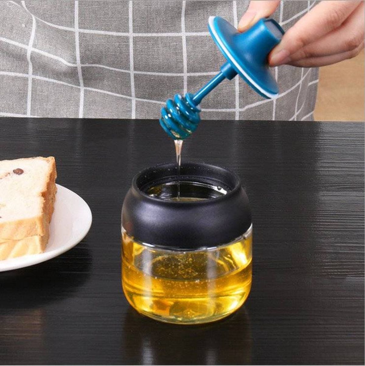 Hủ thủy tinh mini đựng gia vị kèm cây khuấy mật ong giá sỉ, giá bán ...