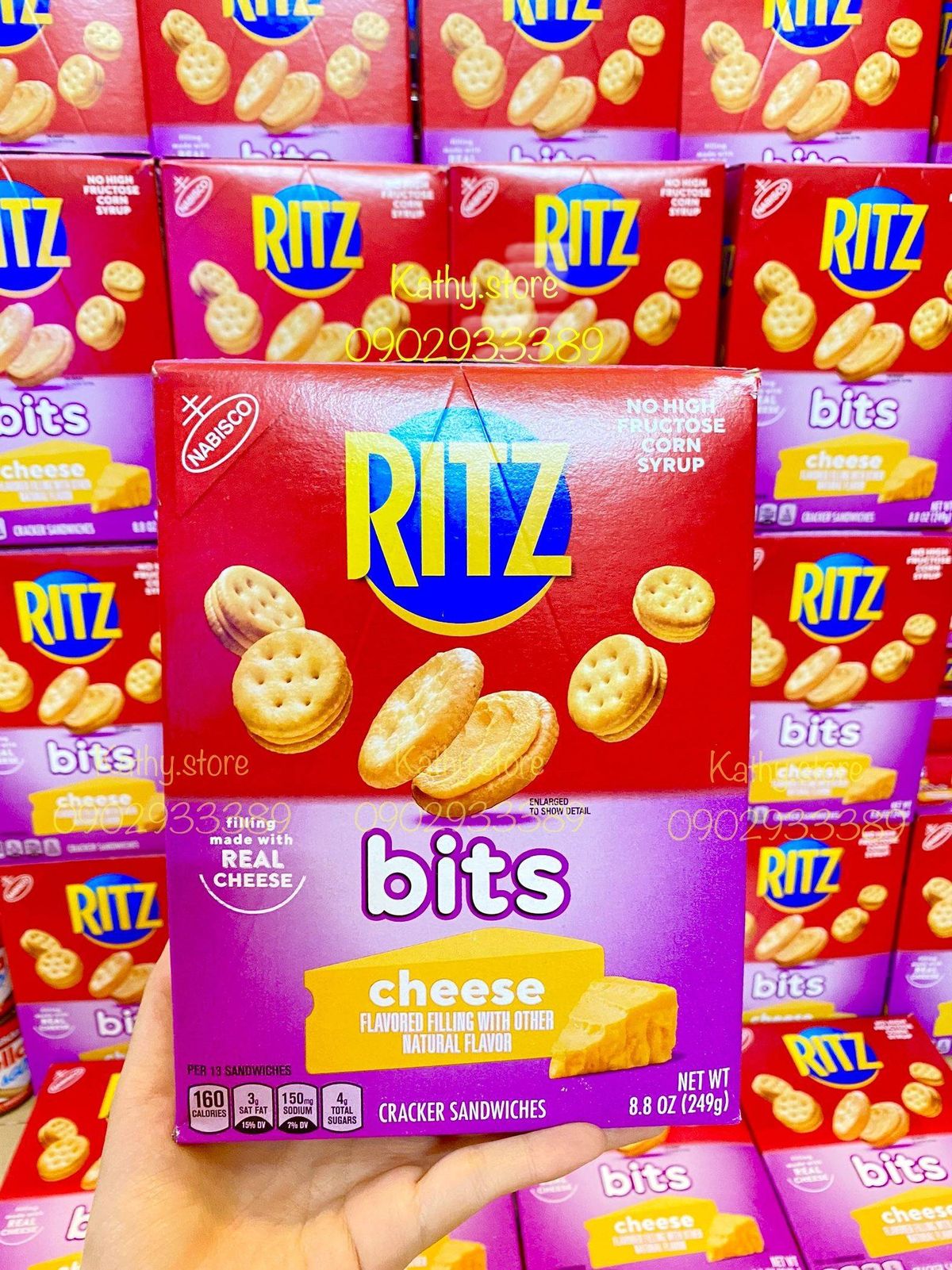 Bánh Ritz Bits Cheese mini loại hộp 249g của Mỹ giá sỉ, giá bán buôn ...