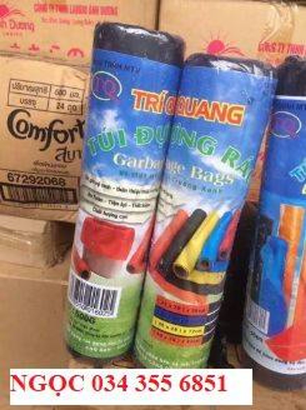 TÚI RÁC ĐEN 24*20*56 CM ( 500GR/ CUỘN) giá sỉ, giá bán buôn - Thị Trường Sỉ