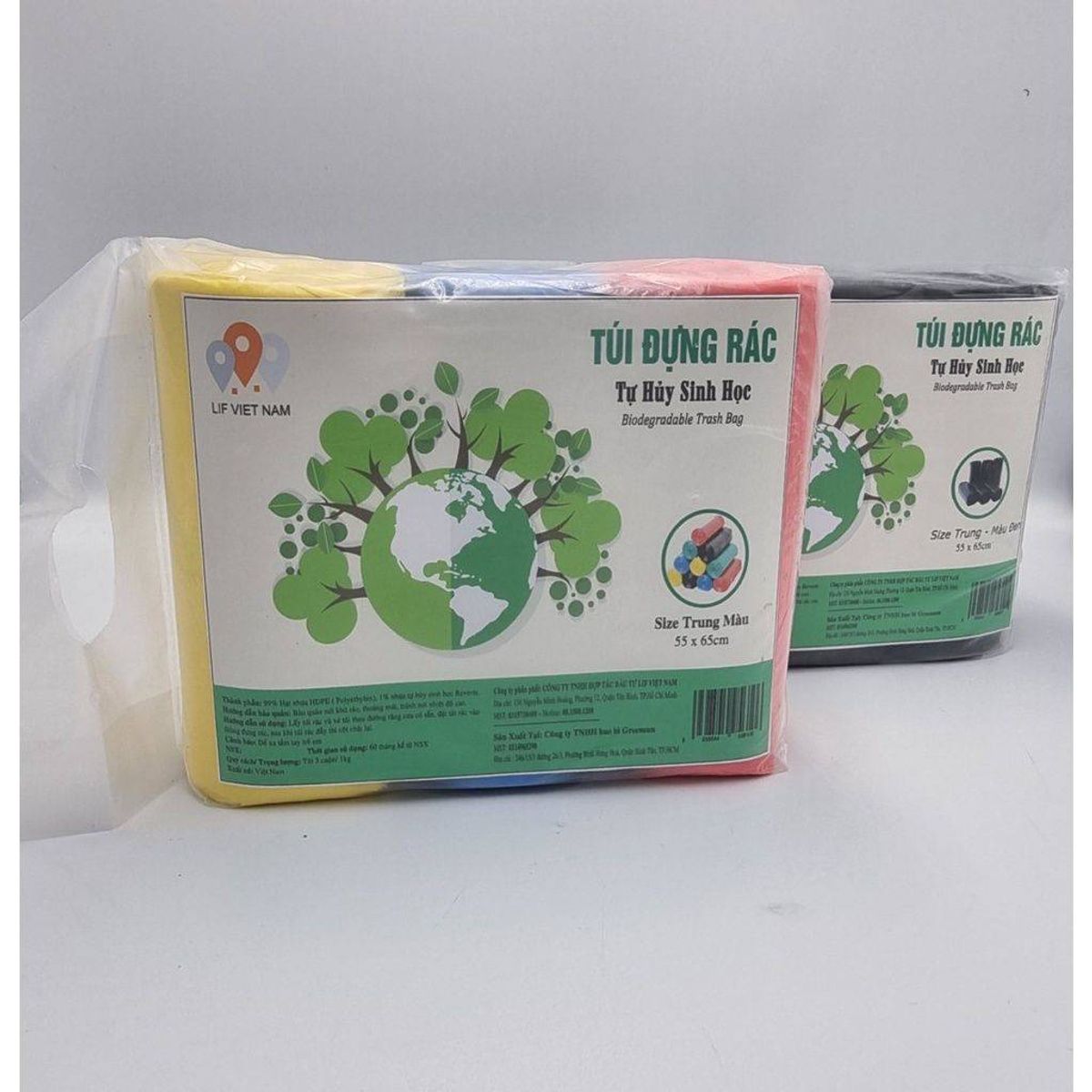 TÚI RÁC 3 CUỘN CỠ TRUNG (55x65) TỰ PHÂN HUỶ SINH HỌC - LIFVIETNAM giá ...