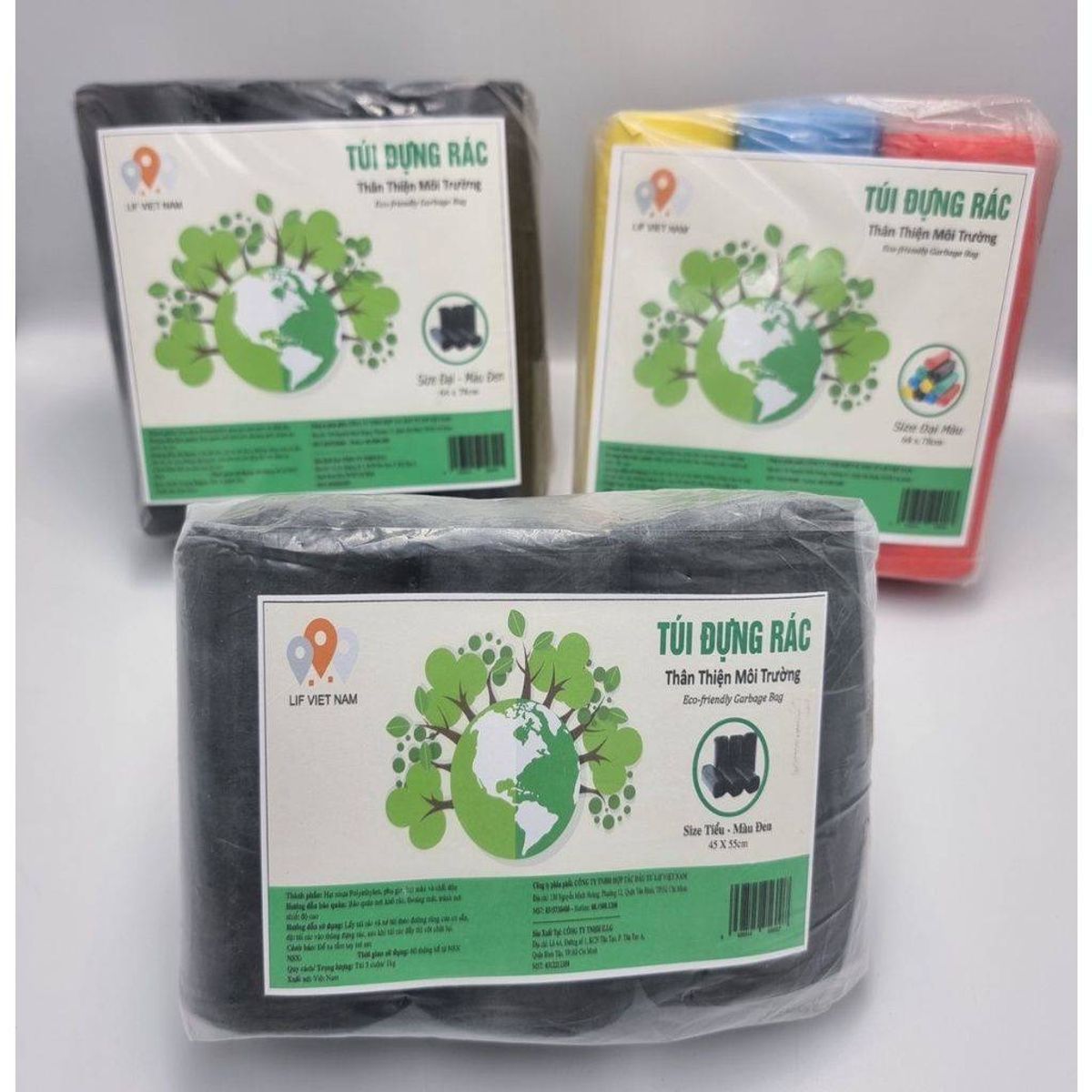 TÚI RÁC 3 CUỘN CỠ TRUNG (55x65) THÂN THIỆN MÔI TRƯỜNG - LIFVIETNAM giá ...