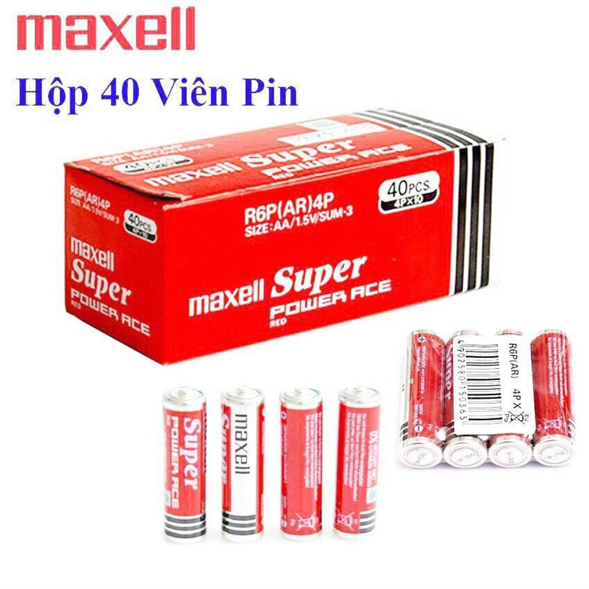 PIN MAXEL 2A ĐỎ CHÍNH HÃNG giá sỉ, giá bán buôn - Thị Trường Sỉ