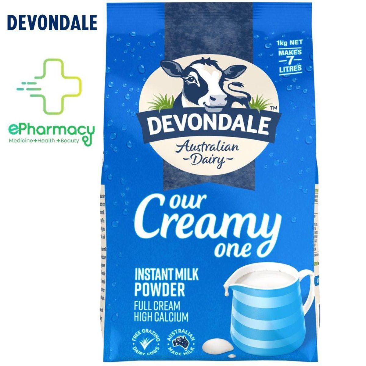 Sữa Bột DEVONDALE Milk Powder Full Cream High Calcium Úc nguyên kem cho ...