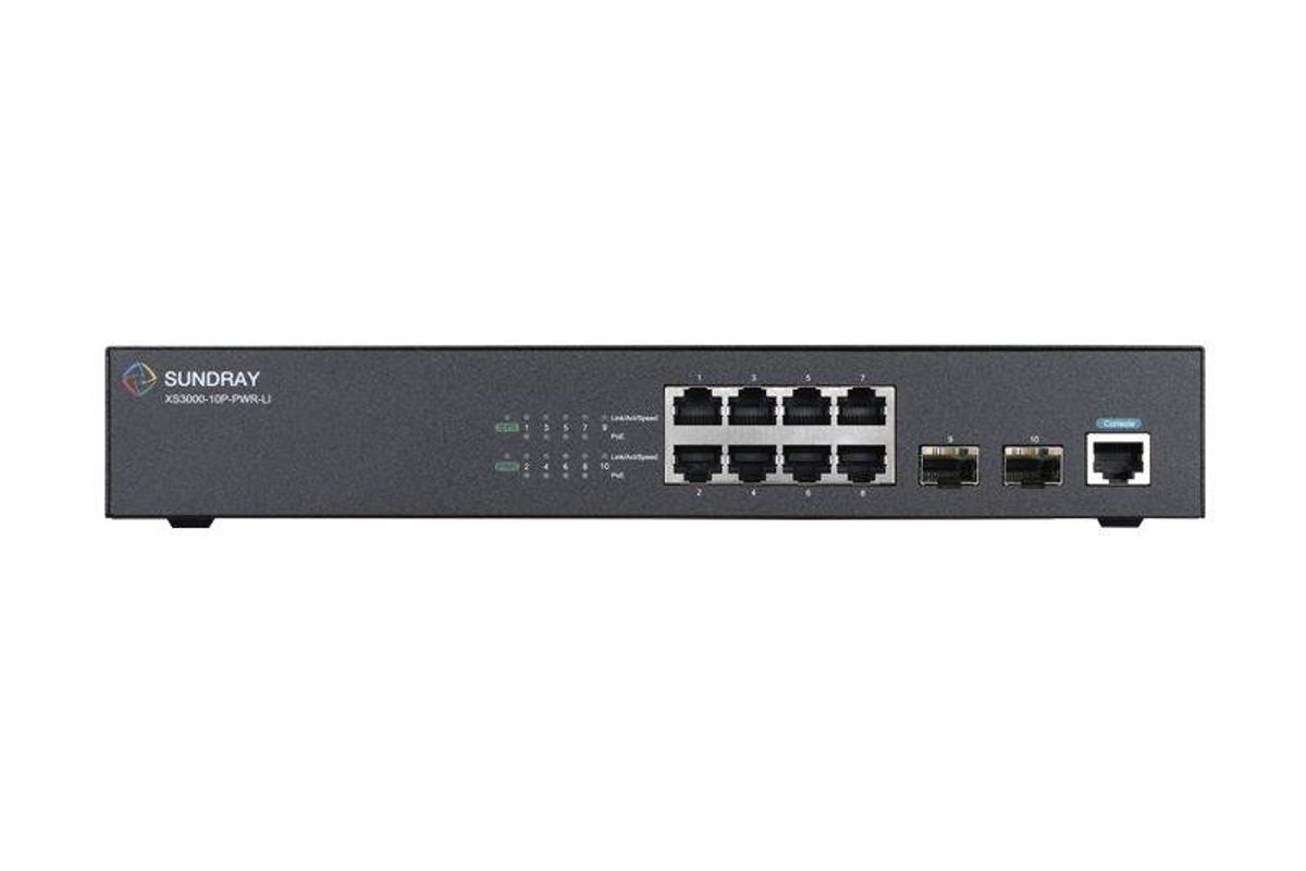 Sundray Router Thiết Bị Chuyển Mạch 8 POE Gigabit 2 SFP Sundray XS3000-10P-PWR-LI giá ...