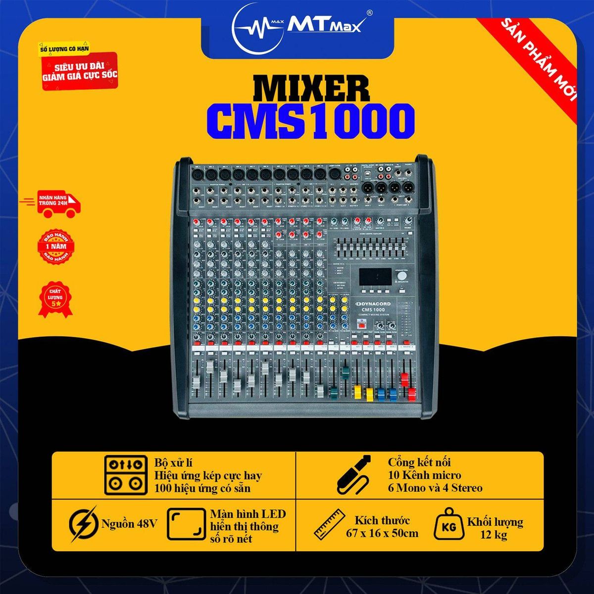 Bàn Mixer Dynacord CMS1000 - Mixer Hỗ Trợ Âm Thanh Cao Cấp, Xử lý Hiệu ...