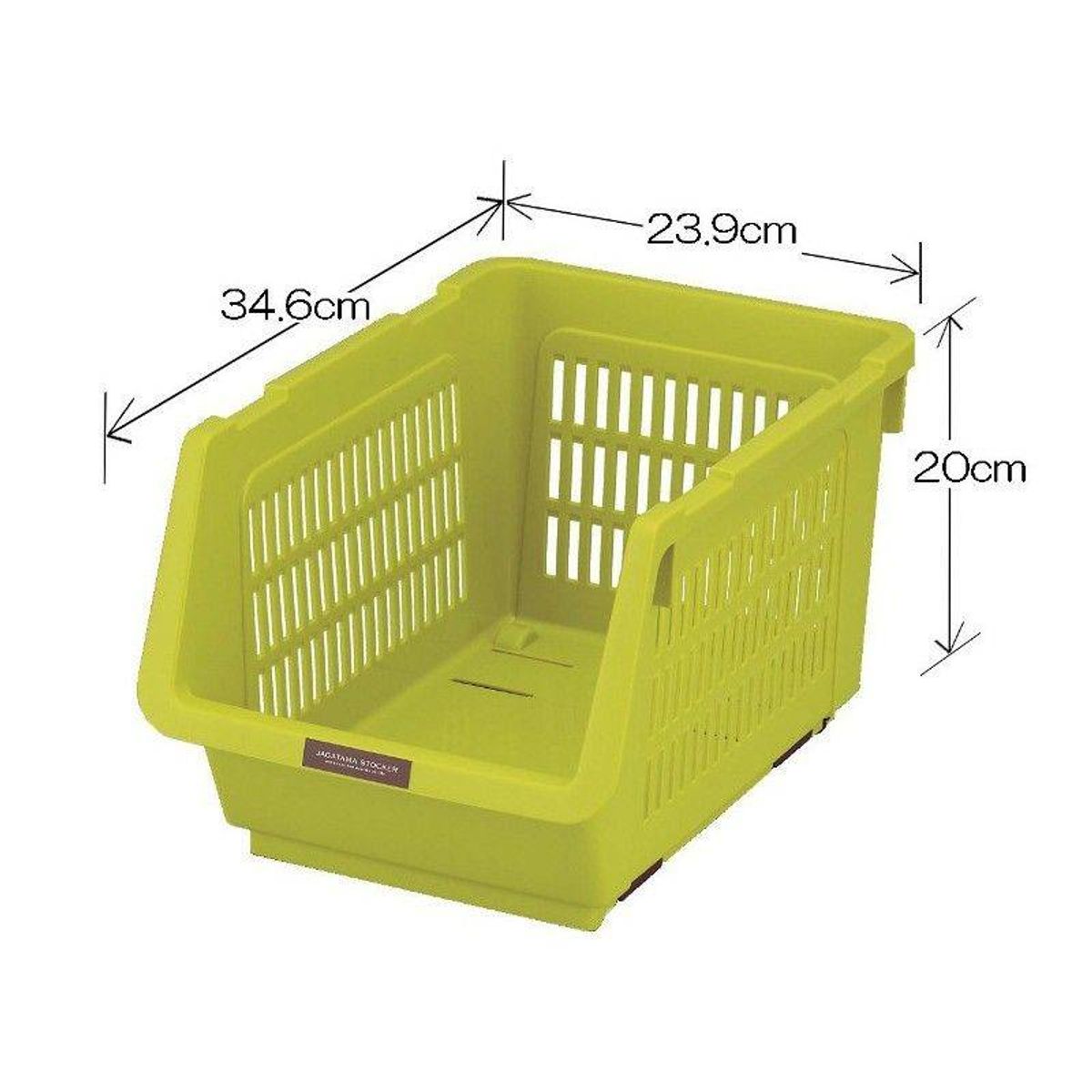 Khay đựng rau củ nhà bếp Inomata màu xanh lá (Chịu tối đa 10kg) - Hachi ...