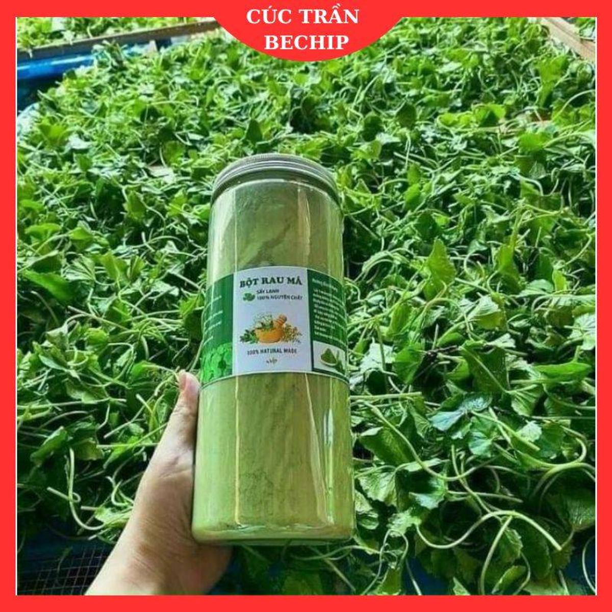 Bột rau má sấy lạnh nguyên nhất (500g), thanh nhiệt, giải độc cơ thể ...