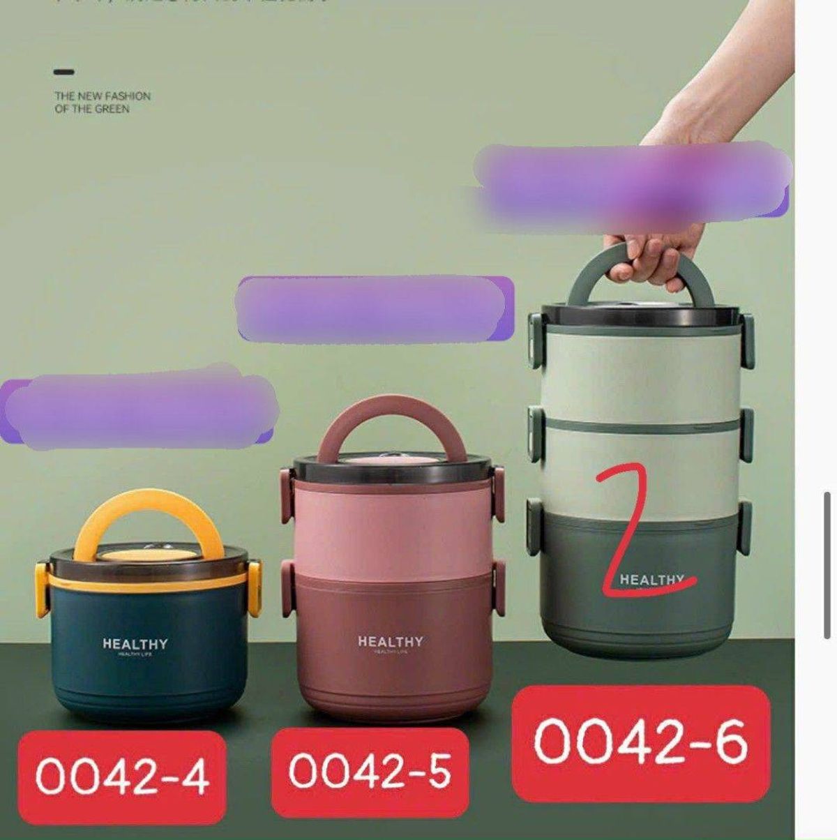 Cà Mèn Healthy 3 Tầng Giữ Nhiệt, Lõi Inox Cao Cấp ,0042-6 giá sỉ, giá ...