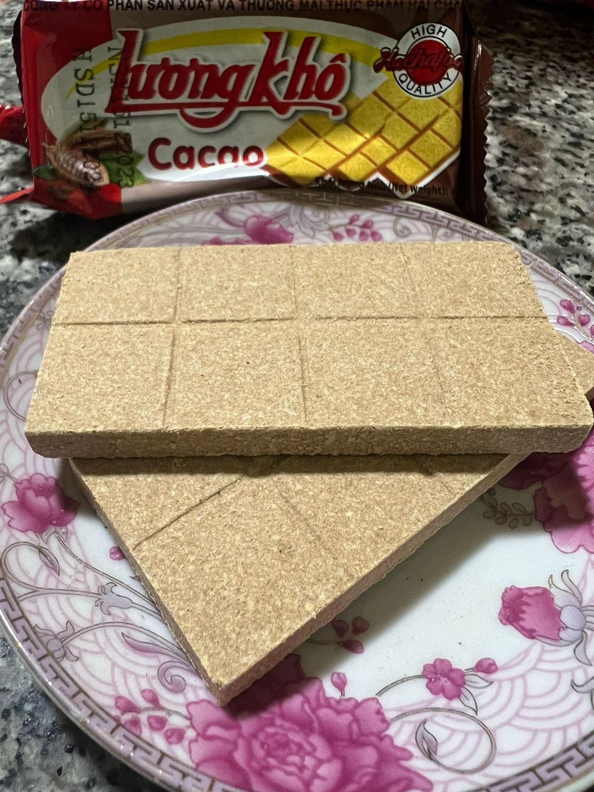 Lương khô Hải Châu 65gr/gói/2 thanh, vị CACAO, thơm béo, nhiều dinh ...
