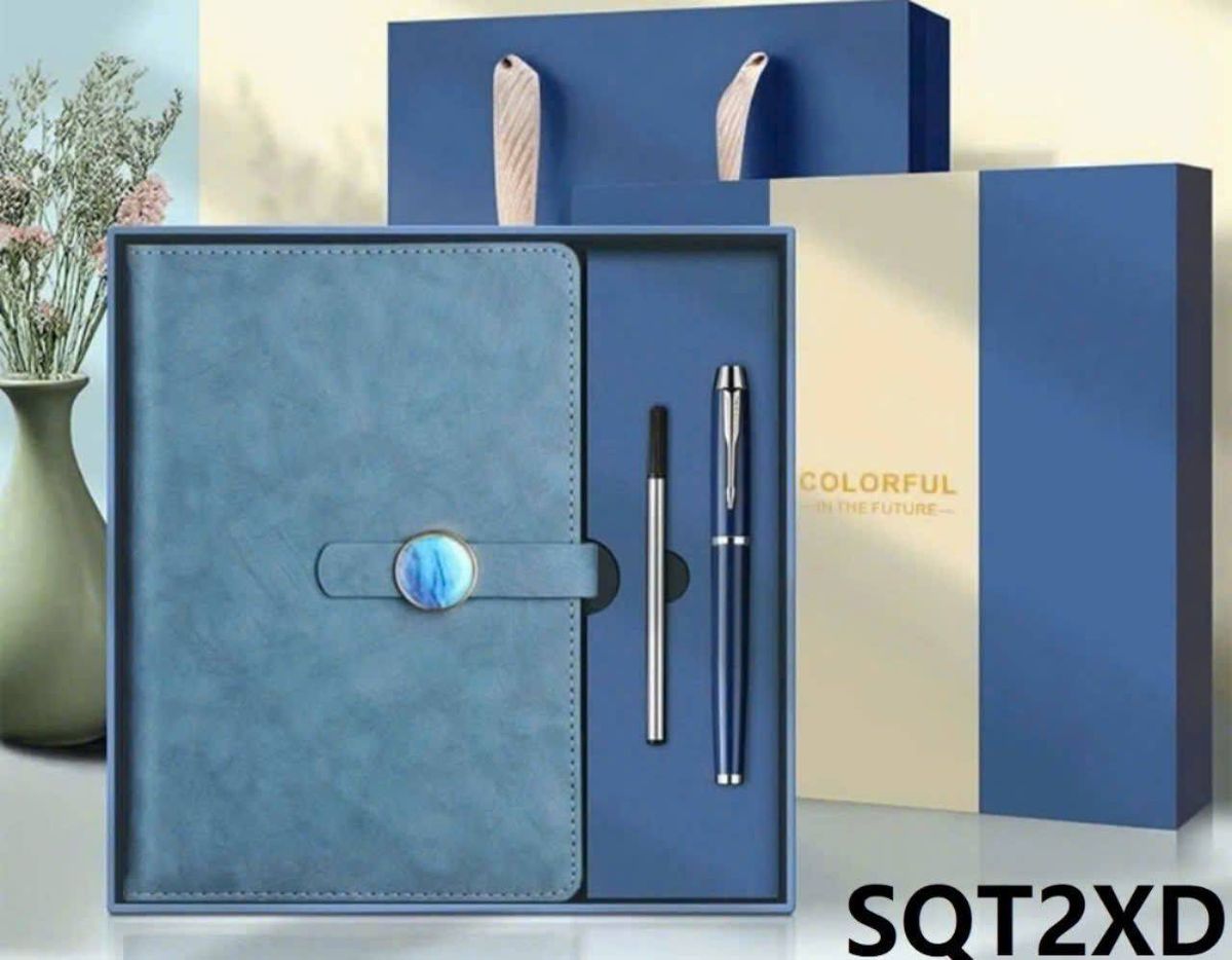 Bộ A5 Sổ Da Tặng Bộ Nhật Ký Văn Phòng Phẩm Sách Notepad Với Bút Kim ...