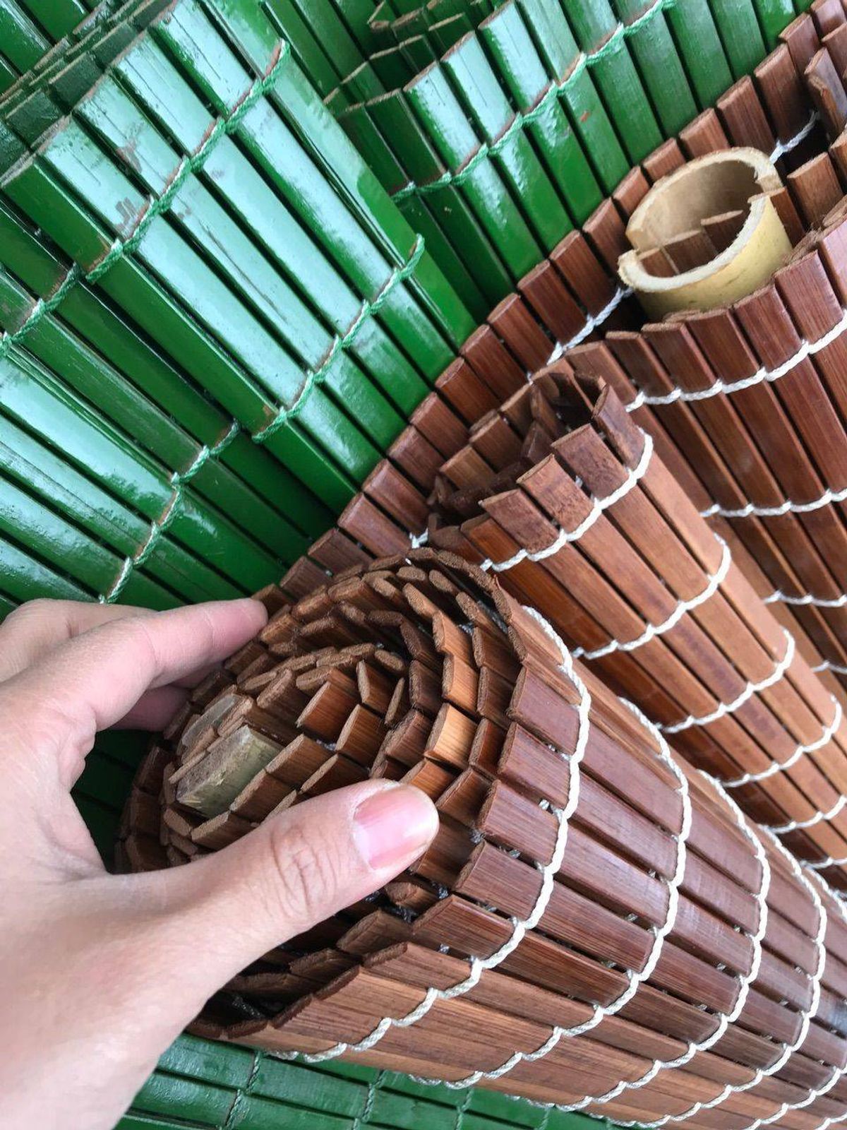 Mành Rèm Tre Trúc Cao Cấp Nan 1cm, che nắng ngoài trời, đủ con lăn dây ...