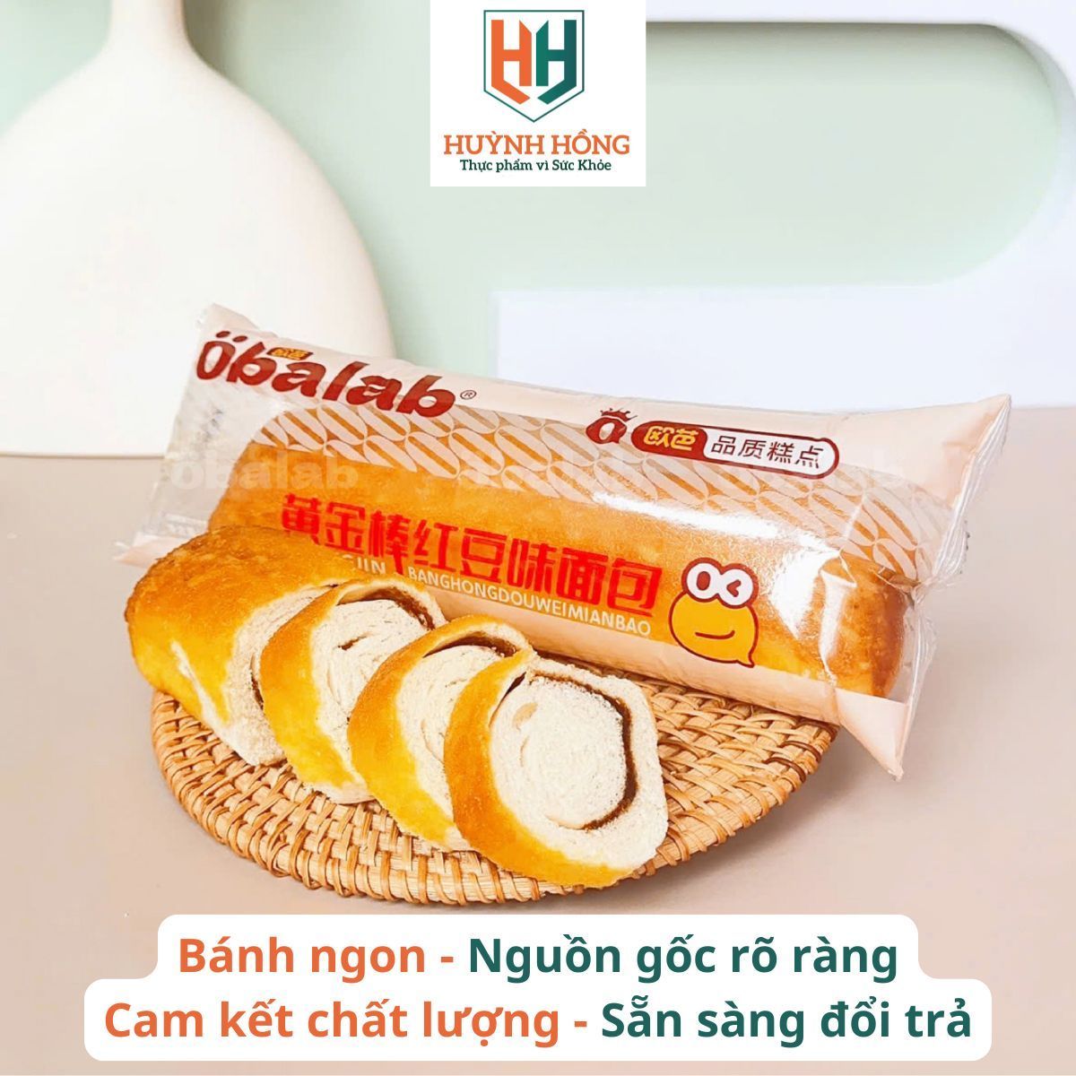 [GIÁ SỈ] 1 Thùng 20 Cái Bánh Mì Dài Nhân Đậu Đỏ Cao Cấp OBALAB - Ngọt ...