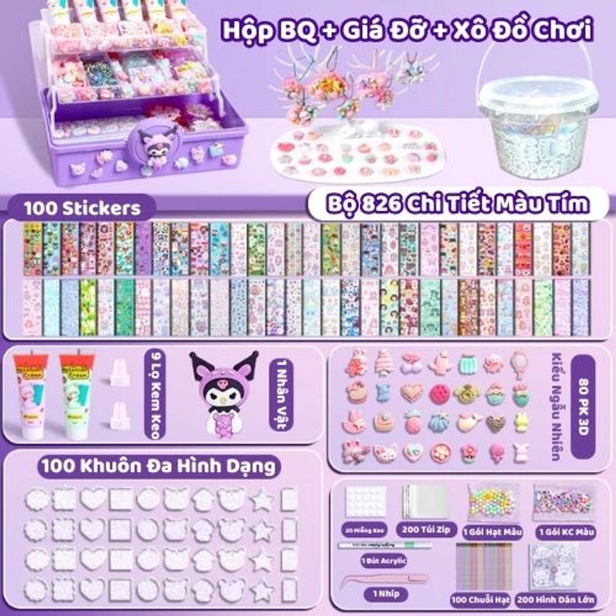 Bộ Kem Keo Dán Thẻ Goo 826 Chi Tiết, Đồ Chơi DIY, Handmade, Thủ Công ...
