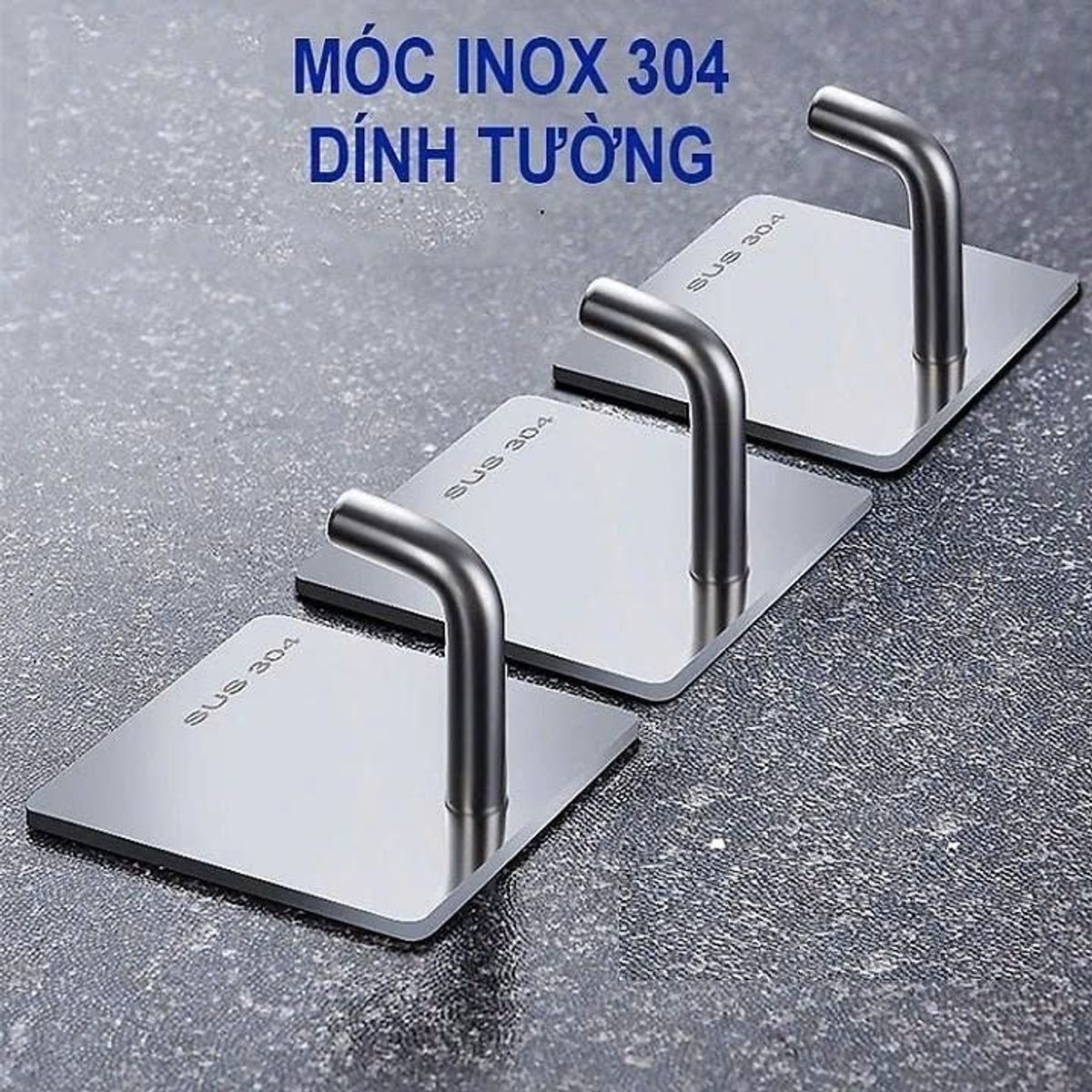 MÓC DÁN TƯỜNG INOX 304 CAO CẤP giá sỉ, giá bán buôn - Thị Trường Sỉ