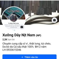 Xưởng dây nịt nam