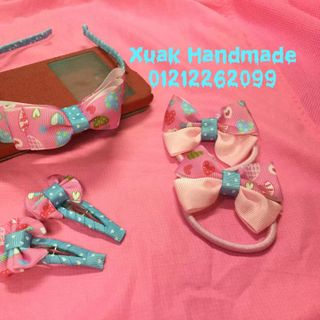 Bộ kẹp tóc handmade cho bé