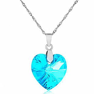 K174 vòng cổ nữ thiết kế viên đá hình trái tim độc đáo màu sắc trẻ trung