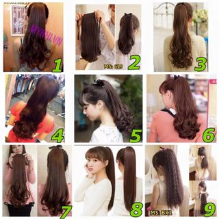 Chuyên sỉ tóc giả tóc bộ tóc kẹp tóc cột