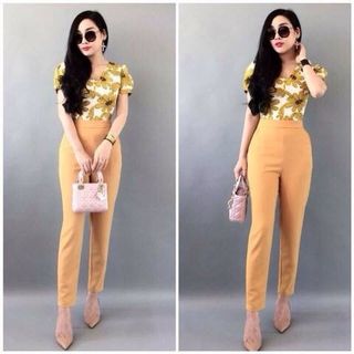 Set quần áo vàng hoa daisy - sq15 - e190