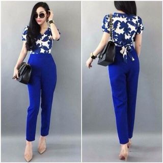 Set quần áo hoa xanh daisy - aq12 -e190